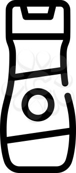 shampoo bottle for cat line icon vector. shampoo bottle for cat sign. isolated contour symbol black illustration