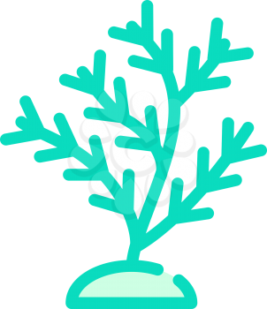 aquatic coral color icon vector. aquatic coral sign. isolated symbol illustration