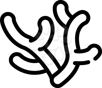 polyps coral line icon vector. polyps coral sign. isolated contour symbol black illustration