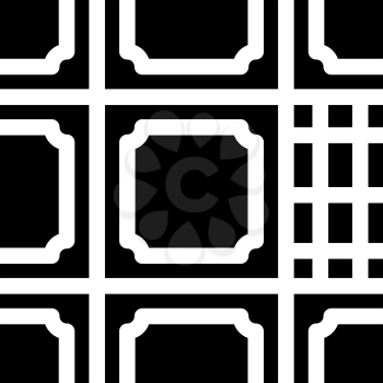 floor lay tiles glyph icon vector. floor lay tiles sign. isolated contour symbol black illustration
