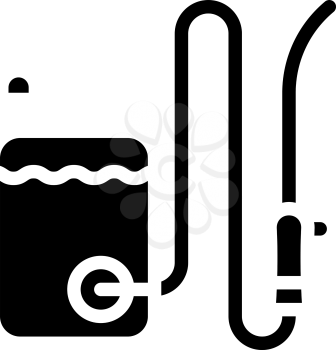 sanitation equipment glyph icon vector. sanitation equipment sign. isolated contour symbol black illustration