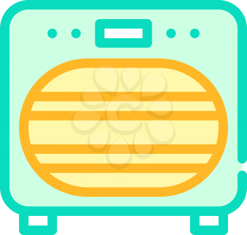 sanitation oven color icon vector. sanitation oven sign. isolated symbol illustration