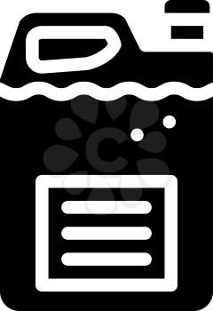disinfectant liquid bottle glyph icon vector. disinfectant liquid bottle sign. isolated contour symbol black illustration