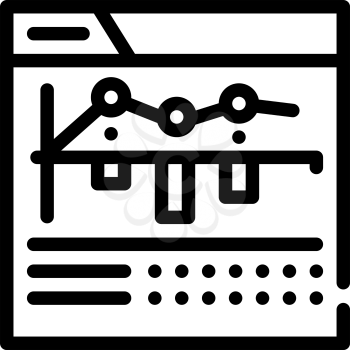 internet betting monitoring infographic line icon vector. internet betting monitoring infographic sign. isolated contour symbol black illustration