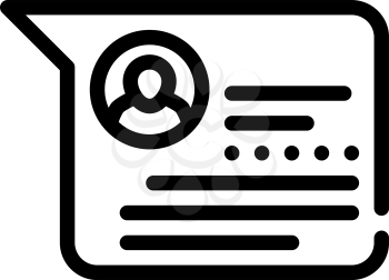 client review line icon vector. client review sign. isolated contour symbol black illustration