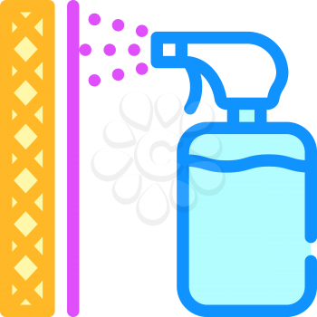waterproof layer sprayer color icon vector. waterproof layer sprayer sign. isolated symbol illustration