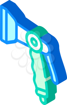 pistol spray watering isometric icon vector. pistol spray watering sign. isolated symbol illustration