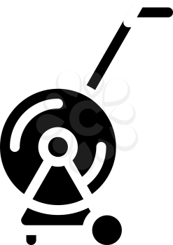 irrigation equipment roll glyph icon vector. irrigation equipment roll sign. isolated contour symbol black illustration