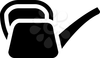 watering can glyph icon vector. watering can sign. isolated contour symbol black illustration