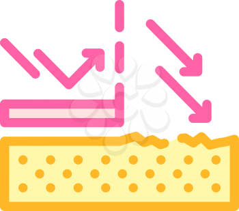 sun protection cream layer color icon vector. sun protection cream layer sign. isolated symbol illustration