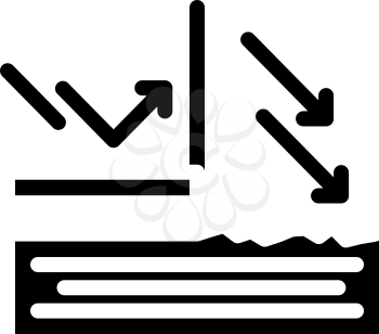 sun protection cream layer glyph icon vector. sun protection cream layer sign. isolated contour symbol black illustration