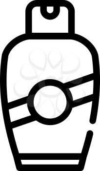 cream bottle line icon vector. cream bottle sign. isolated contour symbol black illustration