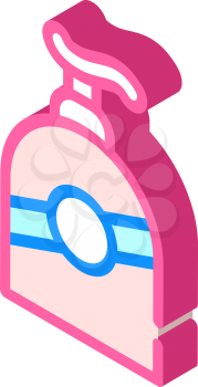 sunscreen pump bottle isometric icon vector. sunscreen pump bottle sign. isolated symbol illustration