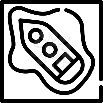 tanker oil spill line icon vector. tanker oil spill sign. isolated contour symbol black illustration