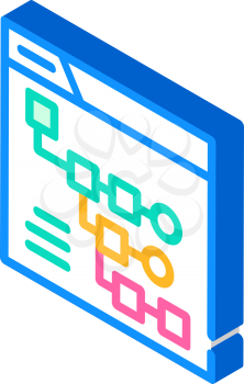 exploratory data analysis isometric icon vector. exploratory data analysis sign. isolated symbol illustration