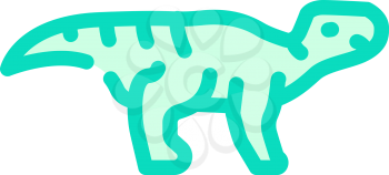 aurora ceratops dinosaur color icon vector. aurora ceratops dinosaur sign. isolated symbol illustration