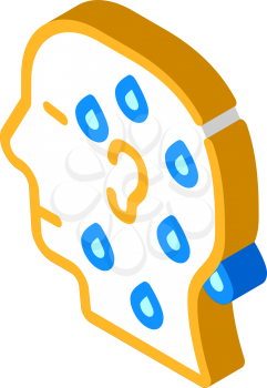 pre-infarction, cold sweat isometric icon vector. pre-infarction, cold sweat sign. isolated symbol illustration