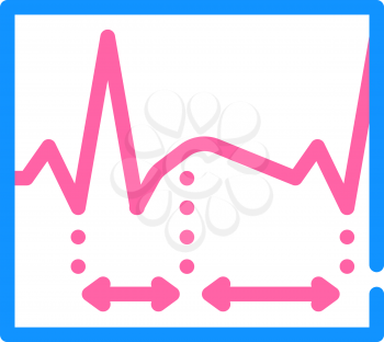 diastole, analysis of sistal and cardiogram color icon vector. diastole, analysis of sistal and cardiogram sign. isolated symbol illustration