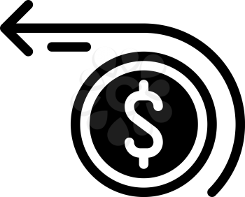 money purchaise glyph icon vector. money purchaise sign. isolated contour symbol black illustration