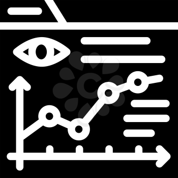 research marketing infographic glyph icon vector. research marketing infographic sign. isolated contour symbol black illustration