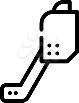 blower gardeng equipment line icon vector. blower gardeng equipment sign. isolated contour symbol black illustration