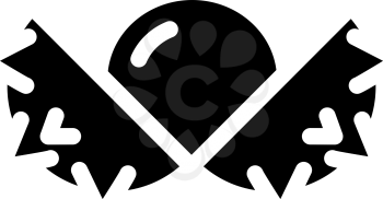 chestnut nut glyph icon vector. chestnut nut sign. isolated contour symbol black illustration