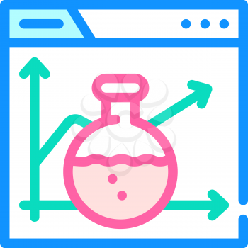 laboratory seo optimization color icon vector. laboratory seo optimization sign. isolated symbol illustration