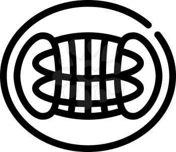 reactor hypothetical structure line icon vector. reactor hypothetical structure sign. isolated contour symbol black illustration