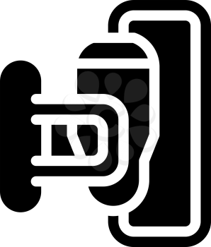 power unit glyph icon vector. power unit sign. isolated contour symbol black illustration