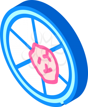 petri dish with biopsy isometric icon vector. petri dish with biopsy sign. isolated symbol illustration