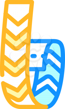 bracelet badge color icon vector. bracelet badge sign. isolated symbol illustration