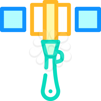plastic pipes repair color icon vector. plastic pipes repair sign. isolated symbol illustration