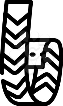 bracelet badge line icon vector. bracelet badge sign. isolated contour symbol black illustration