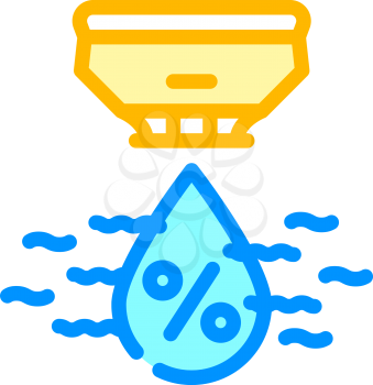 humidity sensor color icon vector. humidity sensor sign. isolated symbol illustration