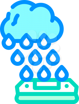 rain sensor color icon vector. rain sensor sign. isolated symbol illustration