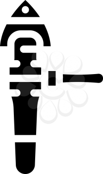 renovator tool glyph icon vector. renovator tool sign. isolated contour symbol black illustration