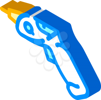 electric screwdrivers tool isometric icon vector. electric screwdrivers tool sign. isolated symbol illustration