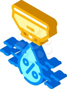 humidity sensor isometric icon vector. humidity sensor sign. isolated symbol illustration