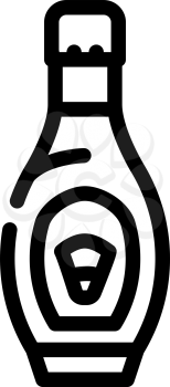 corn syrup food additives line icon vector. corn syrup food additives sign. isolated contour symbol black illustration