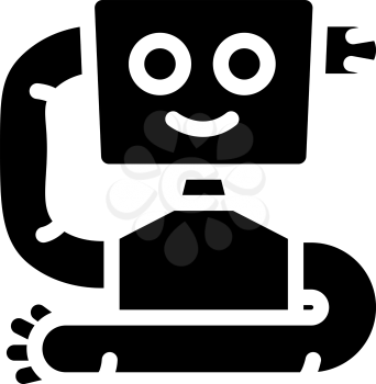costume on burning maine glyph icon vector. costume on burning maine sign. isolated contour symbol black illustration