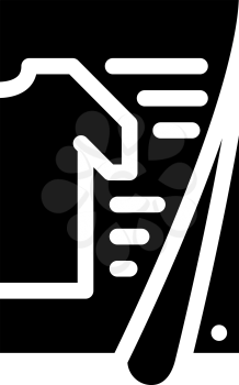 clothing catalog glyph icon vector. clothing catalog sign. isolated contour symbol black illustration