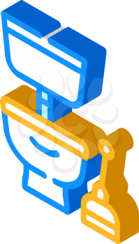 plumbing service isometric icon vector. plumbing service sign. isolated symbol illustration