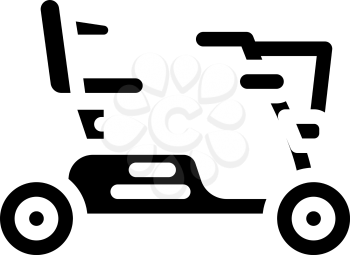 electric scooter for disabled people glyph icon vector. electric scooter for disabled people sign. isolated contour symbol black illustration