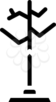 hanger design furniture glyph icon vector. hanger design furniture sign. isolated contour symbol black illustration