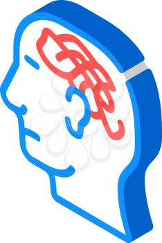 confused thoughts isometric icon vector. confused thoughts sign. isolated symbol illustration