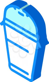 drink plastic cup isometric icon vector. drink plastic cup sign. isolated symbol illustration