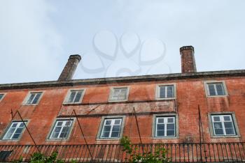 Royalty Free Photo of a Red Brick Building