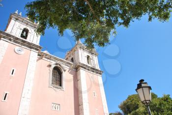 Royalty Free Photo of a Church in Santos Quarter in Lisbon