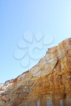 Royalty Free Photo of Cliff Scenery at Praia del Rey