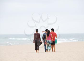 Royalty Free Photo of a Family at the Beach